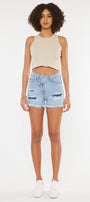 Leandra High Rise Crossover Shorts - Official Kancan USA
