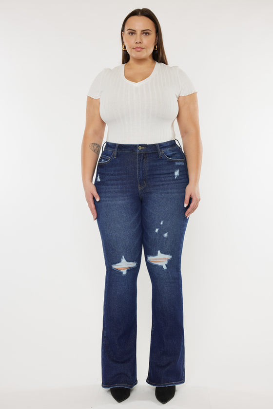 Solange High Rise Flare Jeans (Plus Size) - Official Kancan USA