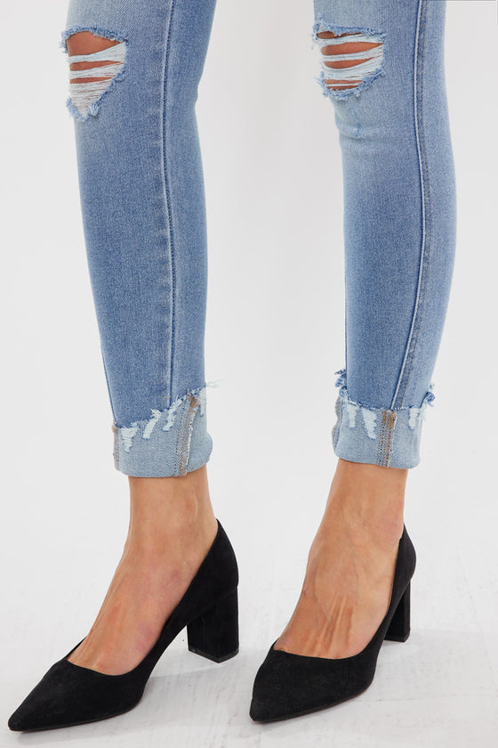 Fleur Mid Rise Ankle Skinny Jeans - Official Kancan USA