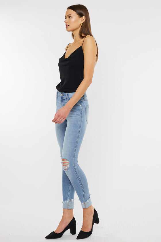 Fleur Mid Rise Ankle Skinny Jeans - Official Kancan USA