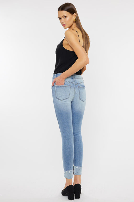 Fleur Mid Rise Ankle Skinny Jeans - Official Kancan USA