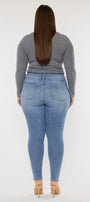 Ivory High Rise Super Skinny Jeans (Plus Size) - Official Kancan USA