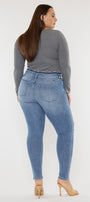 Ivory High Rise Super Skinny Jeans (Plus Size) - Official Kancan USA
