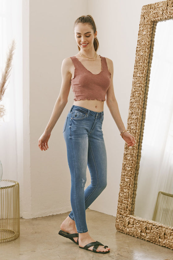 Mendy Mid Rise Super Skinny Jeans - Official Kancan USA