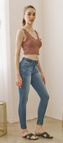 Mendy Mid Rise Super Skinny Jeans - Official Kancan USA