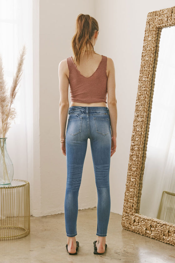 Mendy Mid Rise Super Skinny Jeans - Official Kancan USA