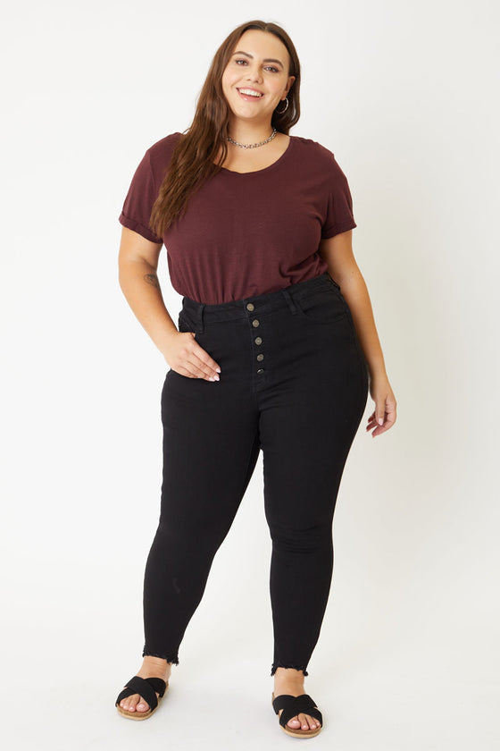 Mary Ultra High Rise Super Skinny Jeans - Plus - Official Kancan USA