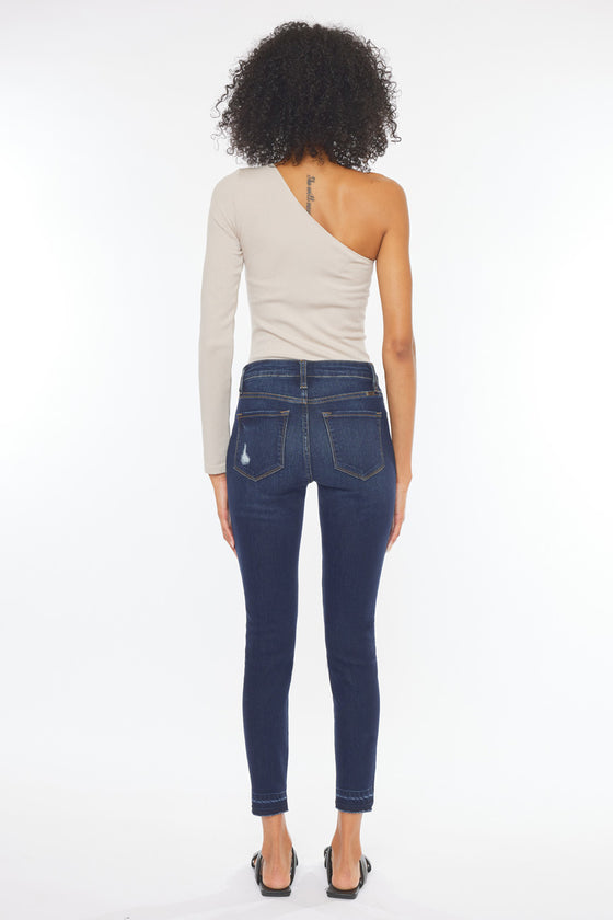 Kendra High Rise Ankle Skinny Jeans - Official Kancan USA