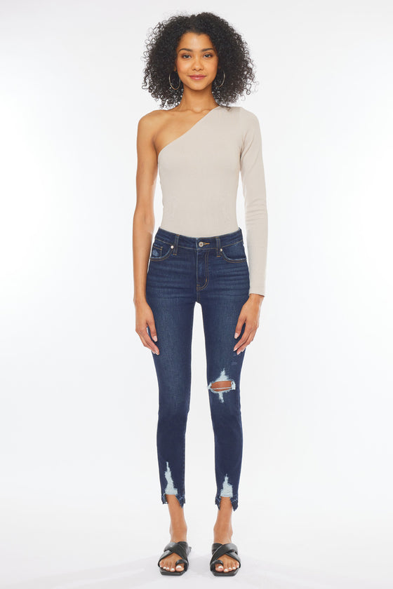 Kendra High Rise Ankle Skinny Jeans - Official Kancan USA