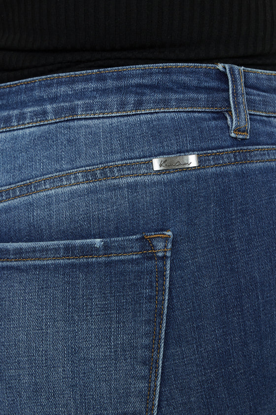 Stevie Mid Rise Ankle Skinny Jeans (Plus Size) - Official Kancan USA