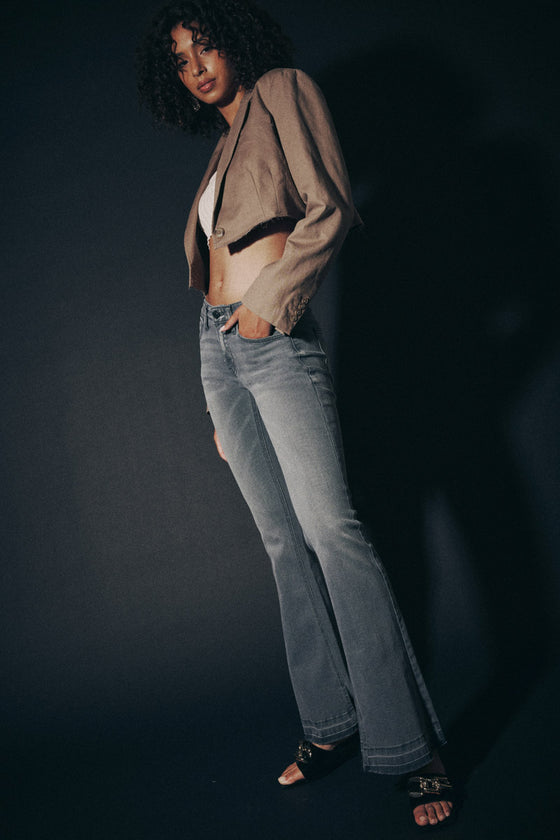 Heidi Mid Rise Flare Jeans - Official Kancan USA