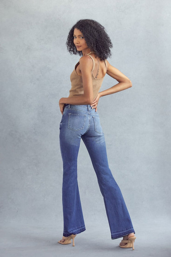 Heidi Mid Rise Flare Jeans - Official Kancan USA