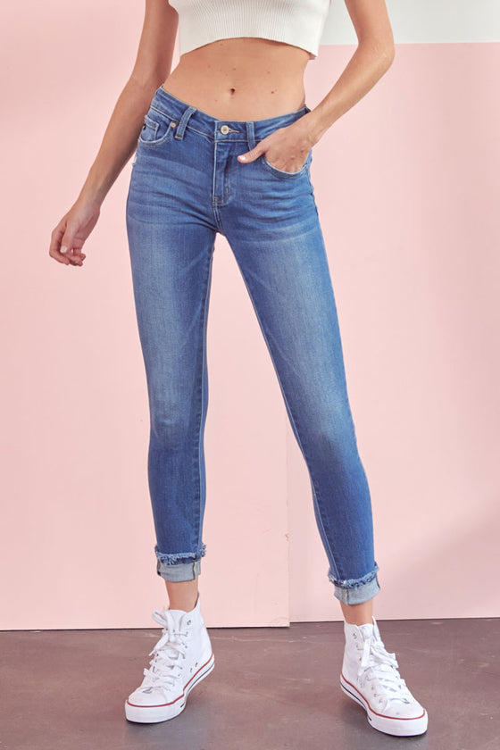 Kennedy Mid Rise Ankle Skinny Jeans - Official Kancan USA