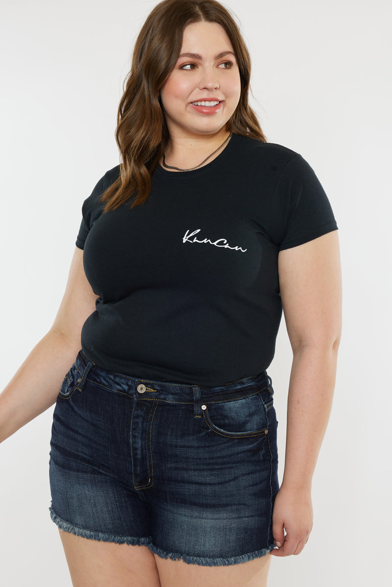 Ellie High Rise Shorts Plus Size Official Kancan USA