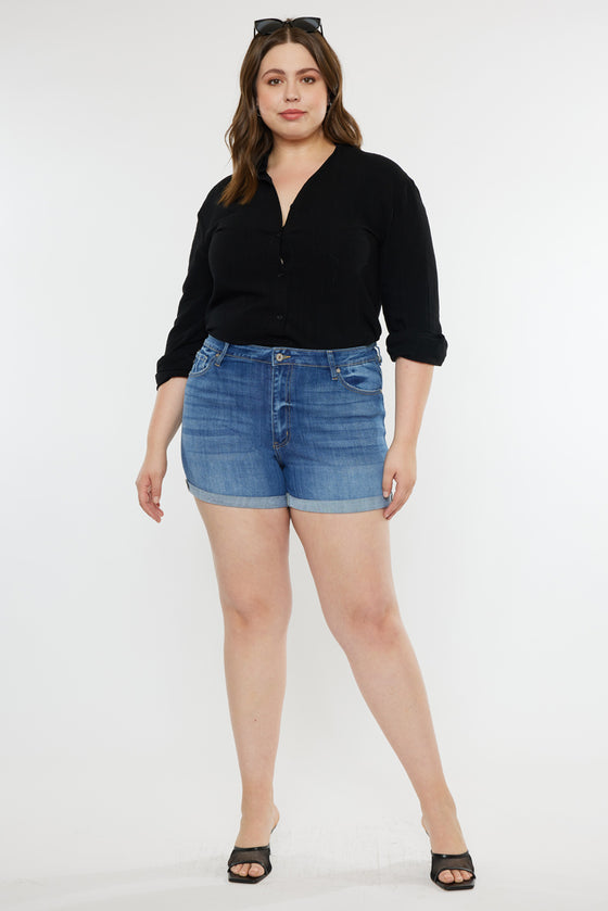 Gabriella High Rise Shorts (Plus Size) - Official Kancan USA