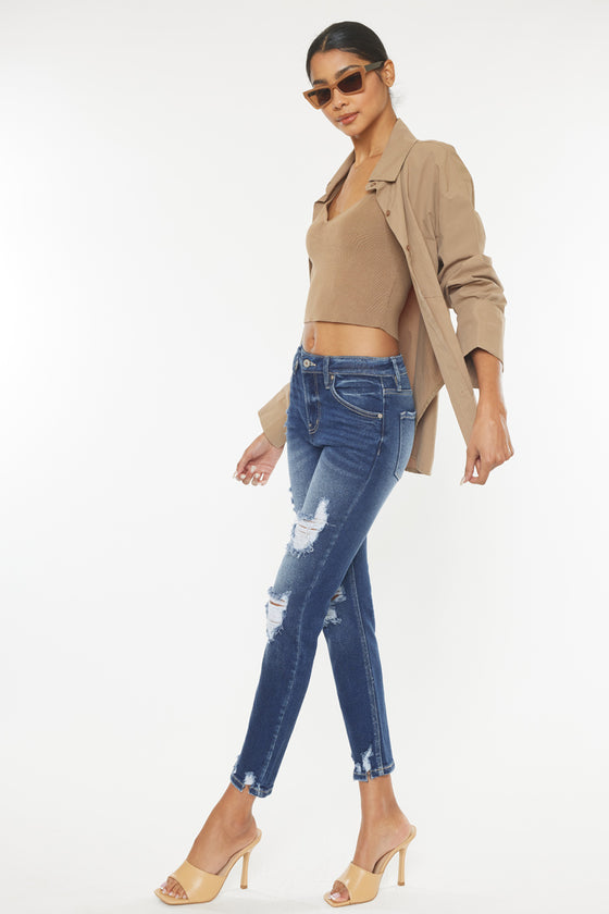 Haven Ultra High Rise Slim Straight Jeans - Official Kancan USA