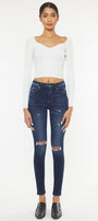 Hilarie High Rise Super Skinny Jeans - Official Kancan USA