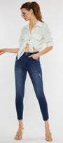Evangeline High Rise Ankle Skinny Jeans - Official Kancan USA