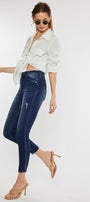 Evangeline High Rise Ankle Skinny Jeans - Official Kancan USA