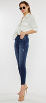 Evangeline High Rise Ankle Skinny Jeans - Official Kancan USA