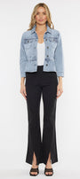 Marilou Peplum Denim Jacket - Official Kancan USA