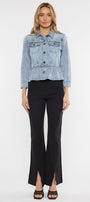 Marilou Peplum Denim Jacket - Official Kancan USA