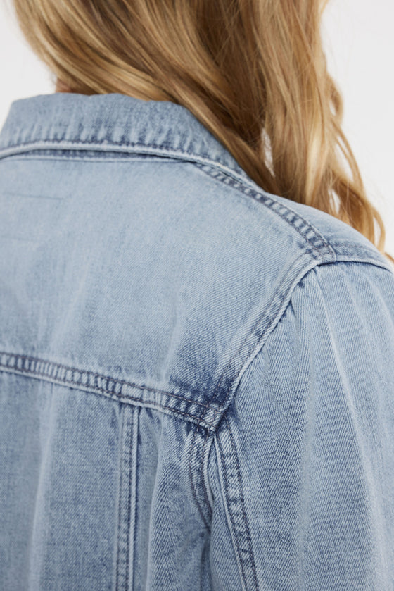 Marilou Peplum Denim Jacket - Official Kancan USA