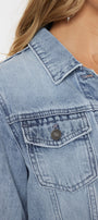 Marilou Peplum Denim Jacket - Official Kancan USA