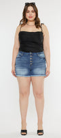 Devon High Rise Shorts (Plus Size) - Official Kancan USA
