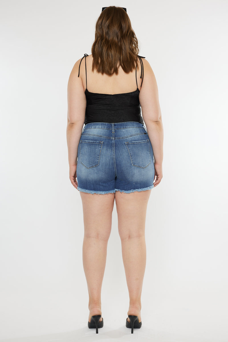 Devon High Rise Shorts (Plus Size) - Official Kancan USA