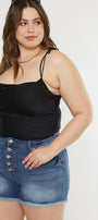 Devon High Rise Shorts (Plus Size) - Official Kancan USA