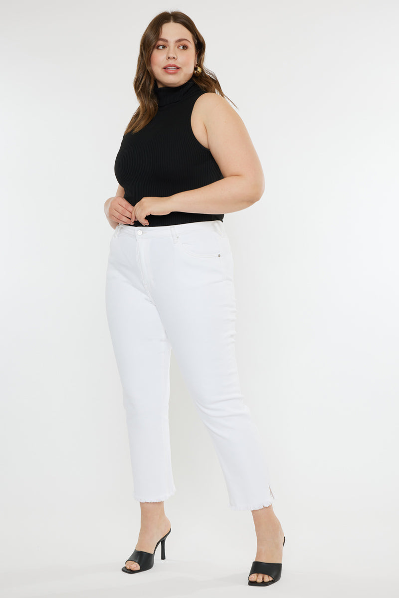 Rita High Rise Slim Straight Jeans (Plus Size) - Official Kancan USA