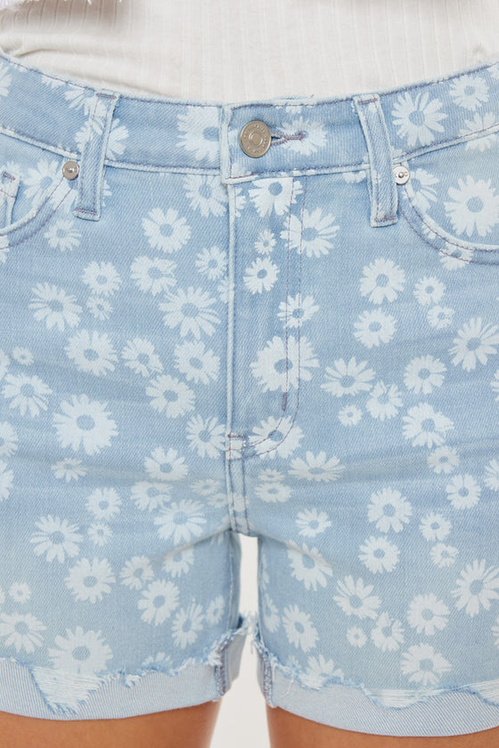 Lilly Floral High Rise Shorts - Official Kancan USA