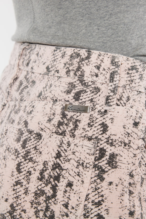 Python High Rise Printed Shorts - Official Kancan USA