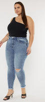 Bellita High Rise Ankle Skinny Jeans (Plus Size) - Official Kancan USA