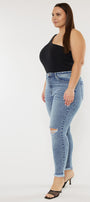 Bellita High Rise Ankle Skinny Jeans (Plus Size) - Official Kancan USA