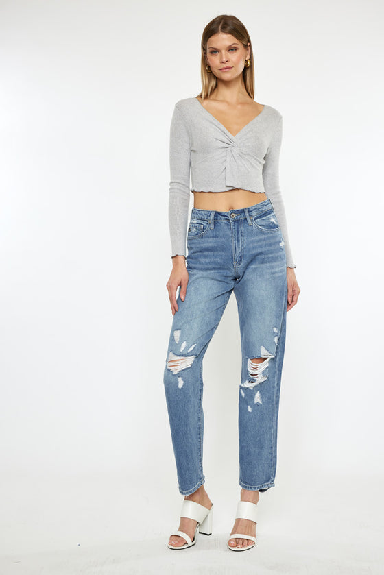 Wrene Ultra High Rise 90's Boyfriend Jeans - Official Kancan USA