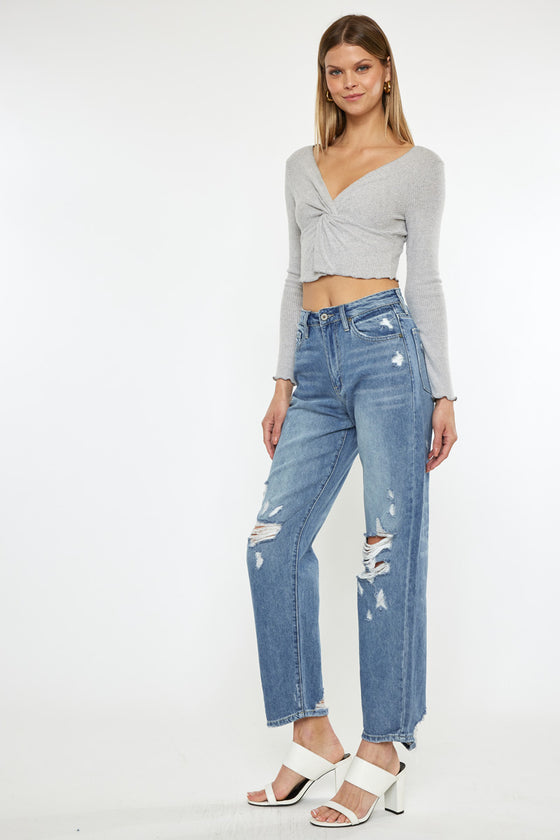 Wrene Ultra High Rise 90's Boyfriend Jeans - Official Kancan USA