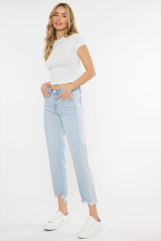 Erin High Rise Slim Straight Jeans - Official Kancan USA