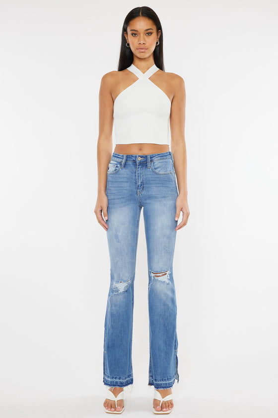 Bailey High Rise Flare Jeans - Official Kancan USA