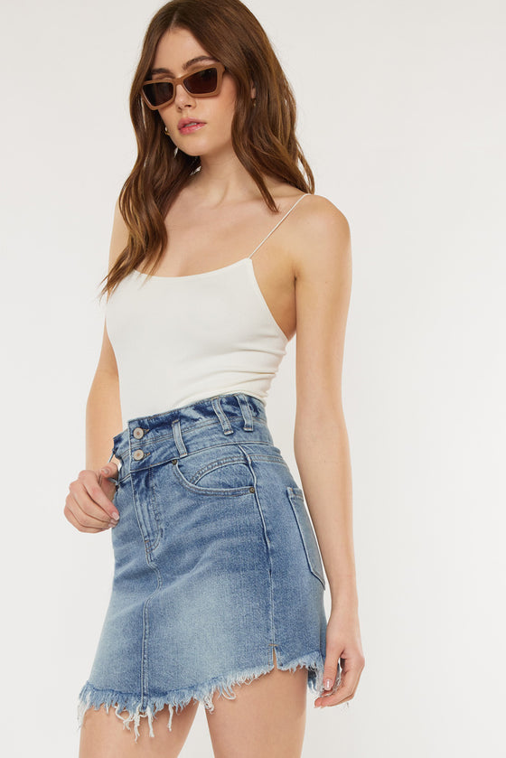 Alana Fringed Hem Mini Skirt - Official Kancan USA