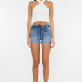 Lancing High Rise Belted Shorts - Official Kancan USA