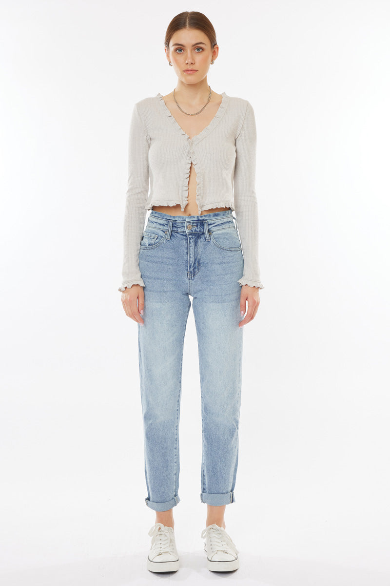 Chantal Ultra High Rise Mom Jeans - Official Kancan USA