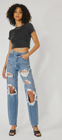 Kyla Ultra High Rise 90's Baggy Jeans - Official Kancan USA
