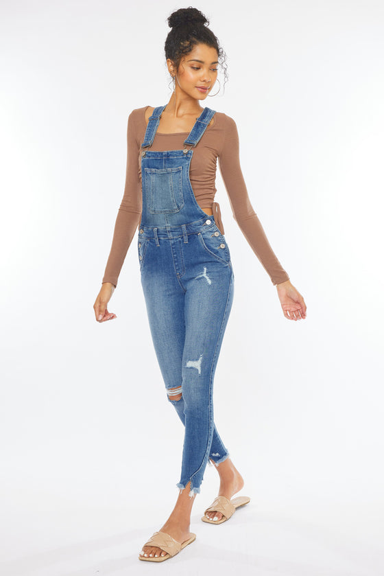 Katarina High Rise Ankle Skinny Overalls - Official Kancan USA