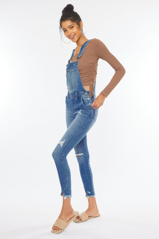 Katarina High Rise Ankle Skinny Overalls - Official Kancan USA