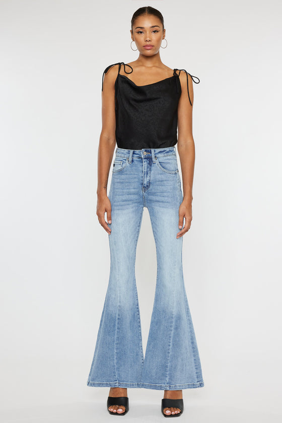 Amayah High Rise Super Flare Jeans - Official Kancan USA