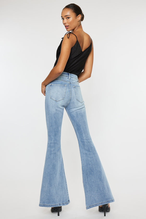 Amayah High Rise Super Flare Jeans - Official Kancan USA