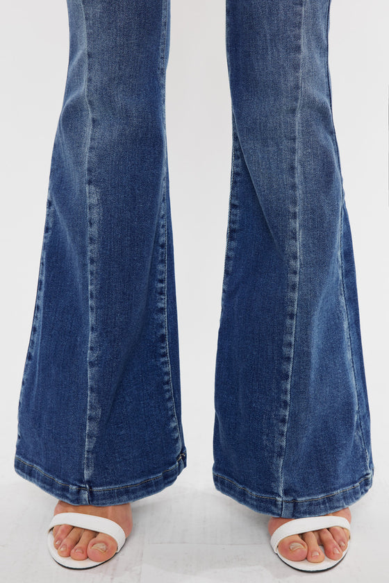 Amayah High Rise Super Flare Jeans - Official Kancan USA