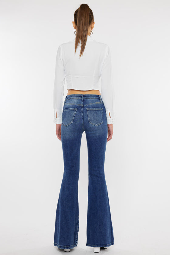 Amayah High Rise Super Flare Jeans - Official Kancan USA